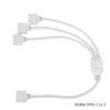 1PCS 4PIN 5PIN 1 to 2 /3 Splitter connector RGB RGBW led strip female extension wire cable for 10mm RGB RGBW led strip Light ► Photo 3/6
