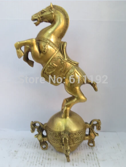 

Modern Home FengShui Decor hand carved Brass Horse sculpture,Antiques Metal crafts