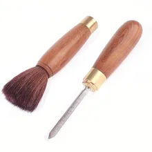 Чайные наборы из натурального дерева, кисточки, кунг-фу, чайный горшок, чайный поднос, чистящие инструменты из нержавеющей стали, чайные ножи, иголки, аксессуары для шитья, два в одном