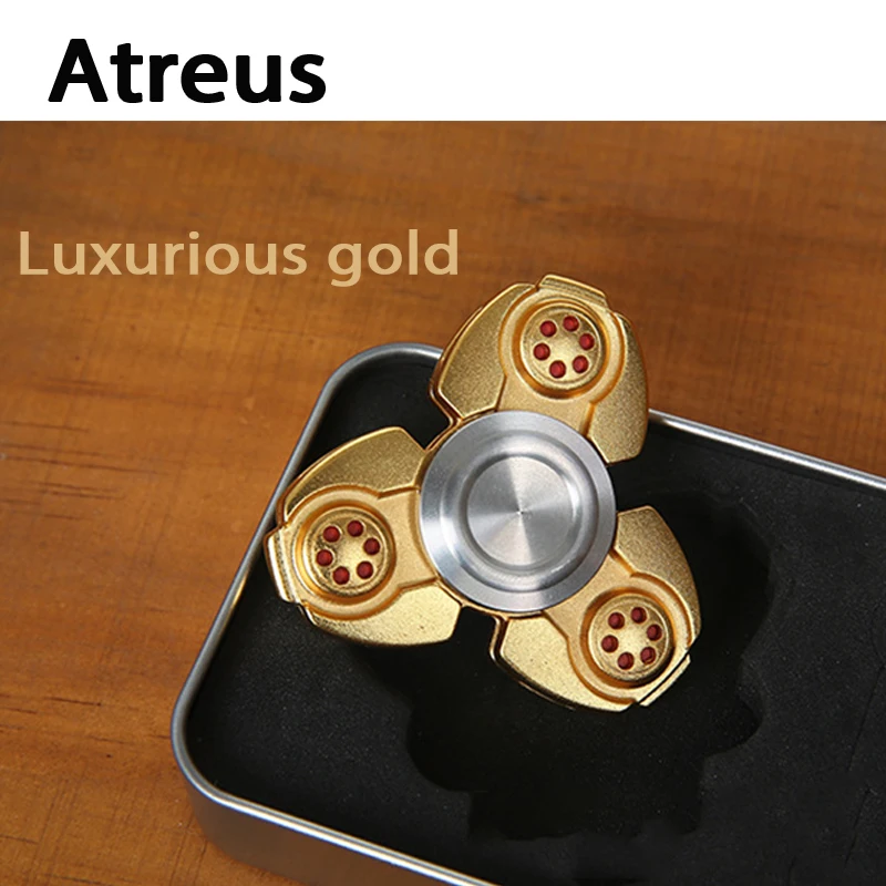 

Atreus Car styling Fingertip Gyro Decompression Anxiety Stress Sticker toy for Kia rio ceed Chevrolet cruze Audi a4 b6 a3 Volvo