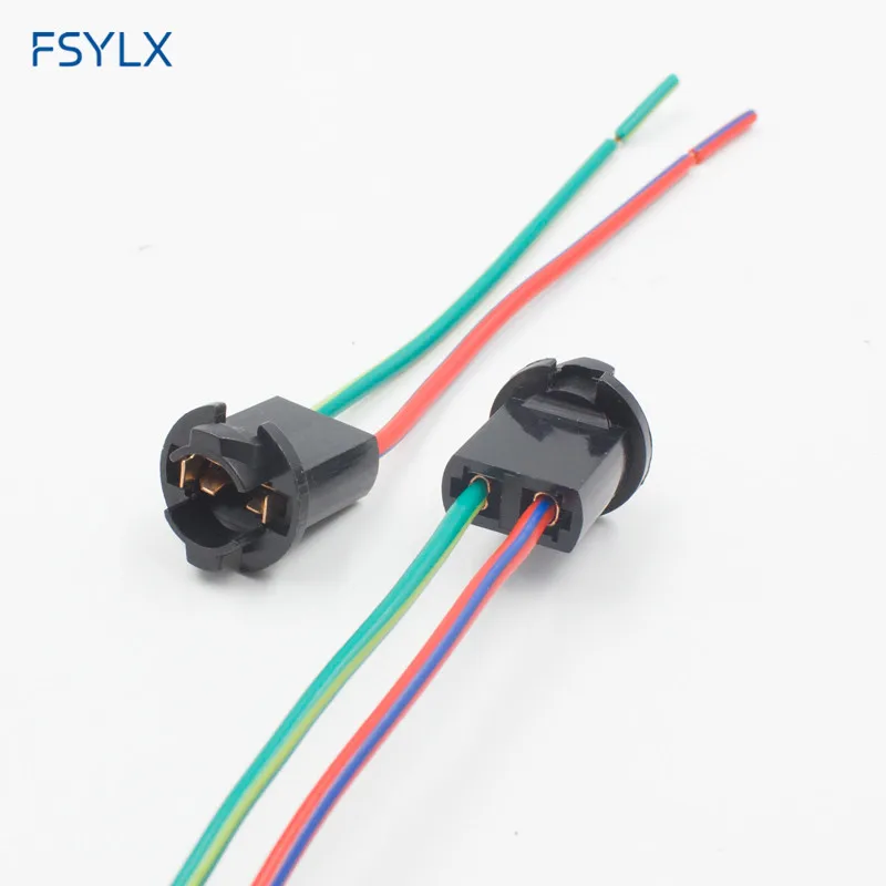 

10 x LED T10 W5W bulb holder socket extension cables LED T10 T15 W5W socket for T10 LED side turn signals light bulb LED socket