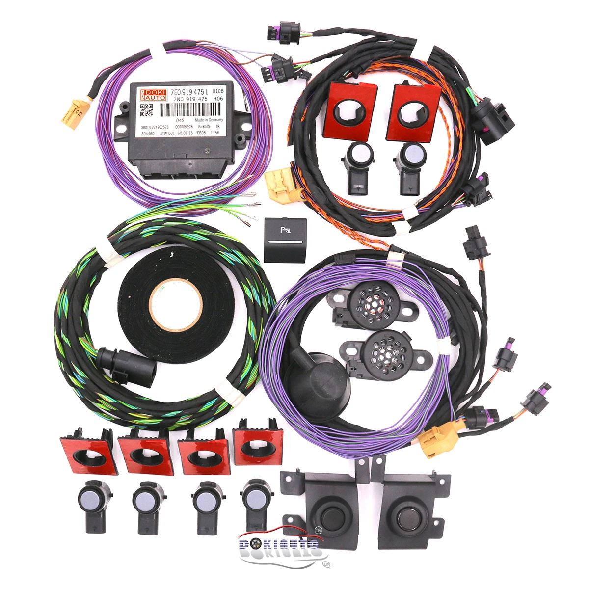 

Park Pilot Front And Rear 8 Sensor 8K PDC OPS Parking FOR VW Beetle