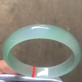 

Only One !58.9MM Certified (Grade A)100% Natural Green Jadeite JADE Bracelet Women Bangle