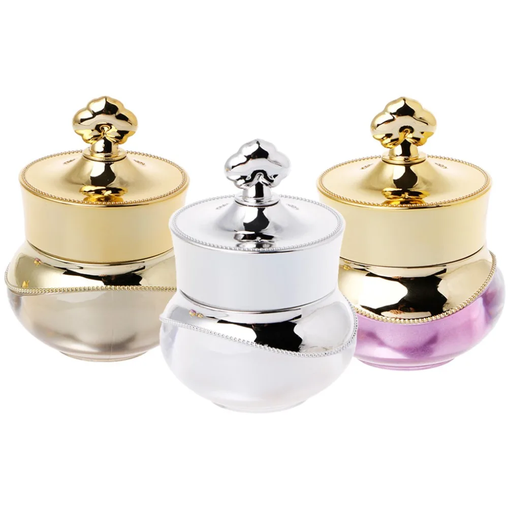 

ZLROWR Crown Empty Pot Bottle Sample for Nail Art Makeup Cosmetic Cream Container 5g