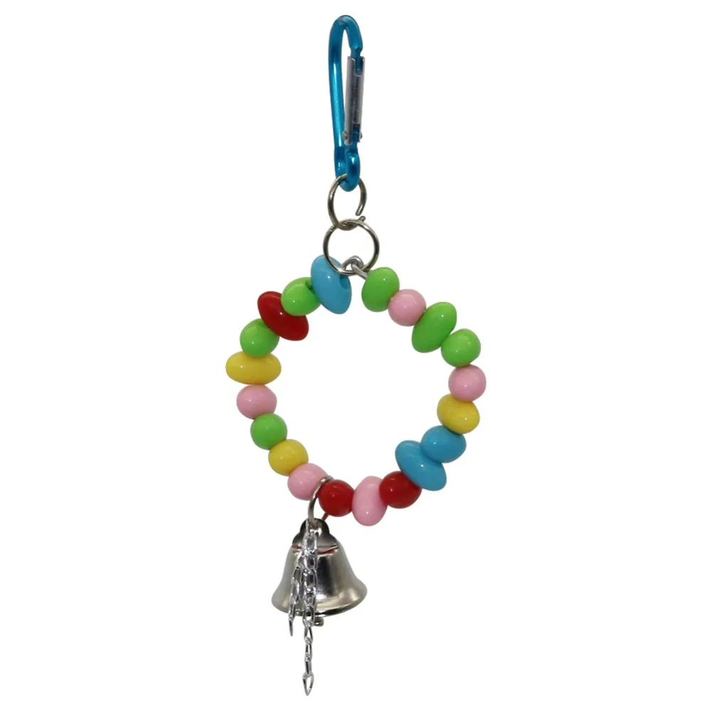 Balancing bird toy Parrot Swing Metal Ring Bird toys bell Parrot toys swing Parakeet bird Cage accessories
