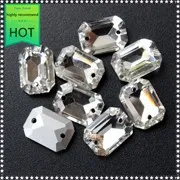 Новые ромбовидные бусины в форме кристаллов блестящие камни 8x13 мм стразы кристаллы горячей фиксации Стразы железные Стразы для одежды