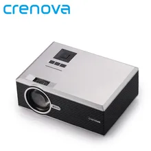 Crenova XPE470 Mini Projector 130” Support HD 1080P Video via SD card HDMI VGA USB Drive for iPad iPhone for Home Movie