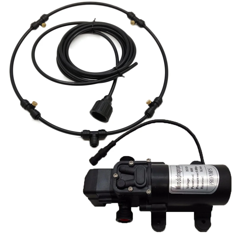 

E069 DIY New Design Low Pressure Misting System Kits, Misting Fan Ring 8/10/12/14/16 inch Fan Ring