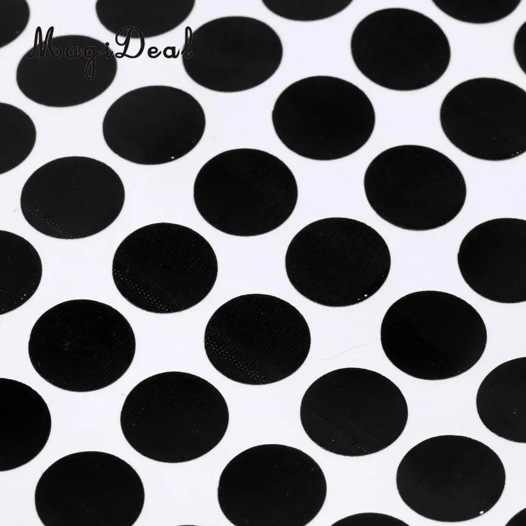 MagiDeal Set of 96Pcs 1.2cm Black Round Pool Table Spot Marking Stickers - Self Adhesive Indoor Game Snooker Stickers Accessory