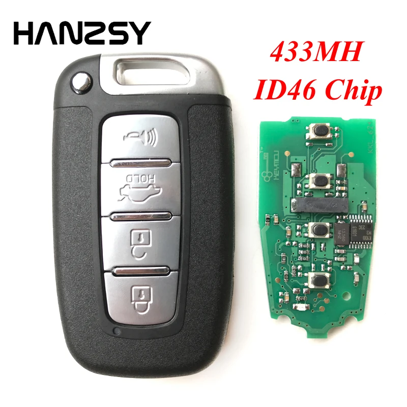 

4 buttons Remote Control smart key For KIA K2 K5 Rio Optima Forte Cerato Soul Sportage Sorento Mohave 433MHz Chip ID46 Car key