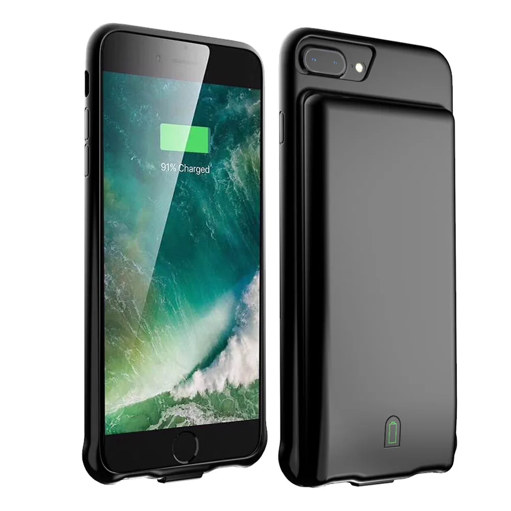 

7000 mAh Battery Case Soft Edge Smart For Iphone 6 Plus 6S 7 Plus 8 plus Charger Case with Audio