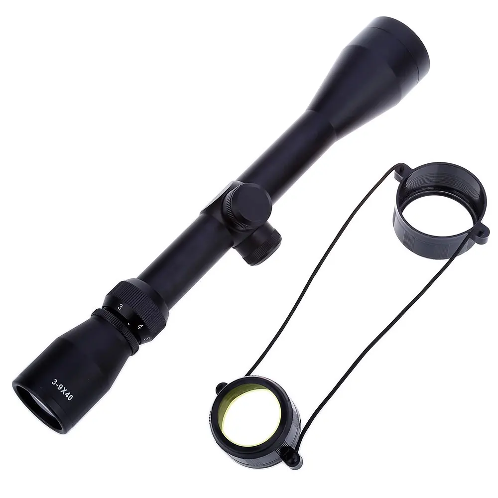 

3-9x40 Reflex Riflescope 20mm Dovetail Sight For Rifle Gun Targeting Hunting Tactical Airsoft Optical Sinper With Scope Cover