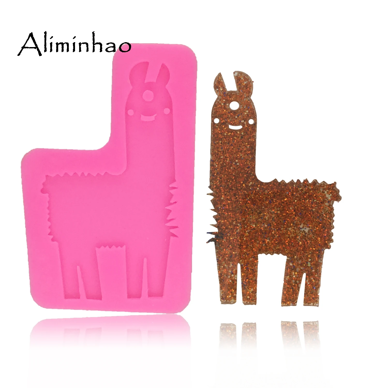 

DY0064 Sheep shape silicone mold for Key chain moulds polymer clay DIY Jewelry Making epoxy Resin mold
