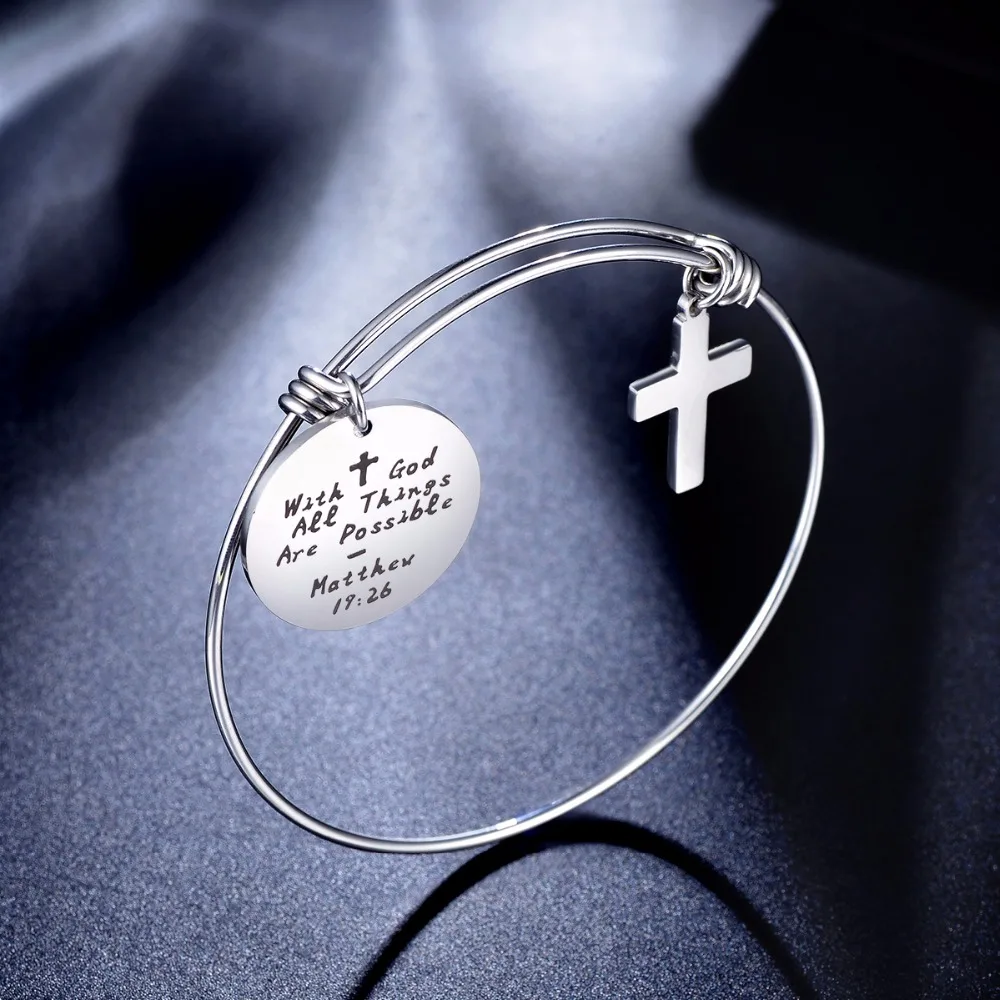 MYLONGINGCHARM Customize Gifts 1pc Specialize Religious Bracelets