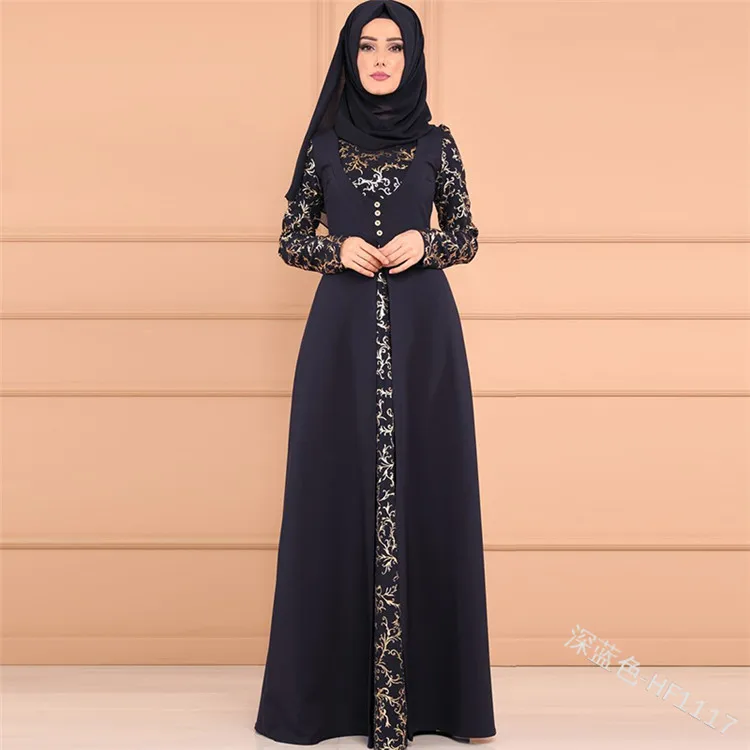 Элегантное Муслима горячее тиснение Абая турецкий Сингапур полная длина джилбаб Дубай женское мусульманское исламское платье плюс размер 5xl