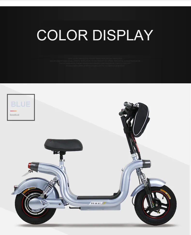 Cheap 12 inch electric scooter 48V lithium battery 250w high speed brushless motor city electric bike 20km/h range 40km 12 Cheap 12 inch electric scooter 48V lithium battery 250w high speed brushless motor city electric bike 20km/h range 40km 12