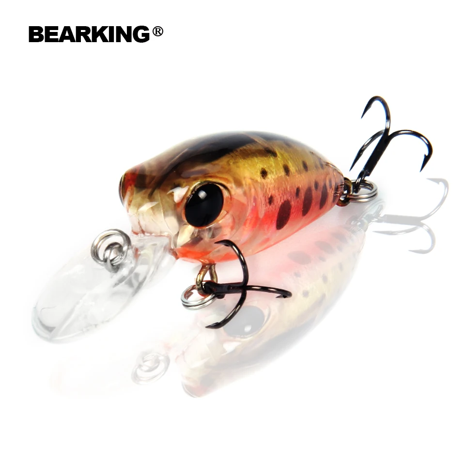 Bearking 5 шт./лот Профессиональный Блесен, разные цвета, гольян 32 мм 2.7 г, плавающий Воблер Поппер Шад 2016 горячая модель