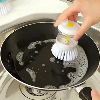 

New Kitchen Pot Pan Cleaning Brush Creative Kitchen Washing Goods Pot Pan Dish Cleaning Tool Scrubber Tableware Cleaner