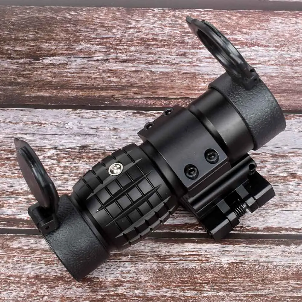 

Hunting sight red dot sight scope 3x Magnifier Compact Sight with Flip UP Mount Side picatinny Airsoft Rifle gun rail mount Hu