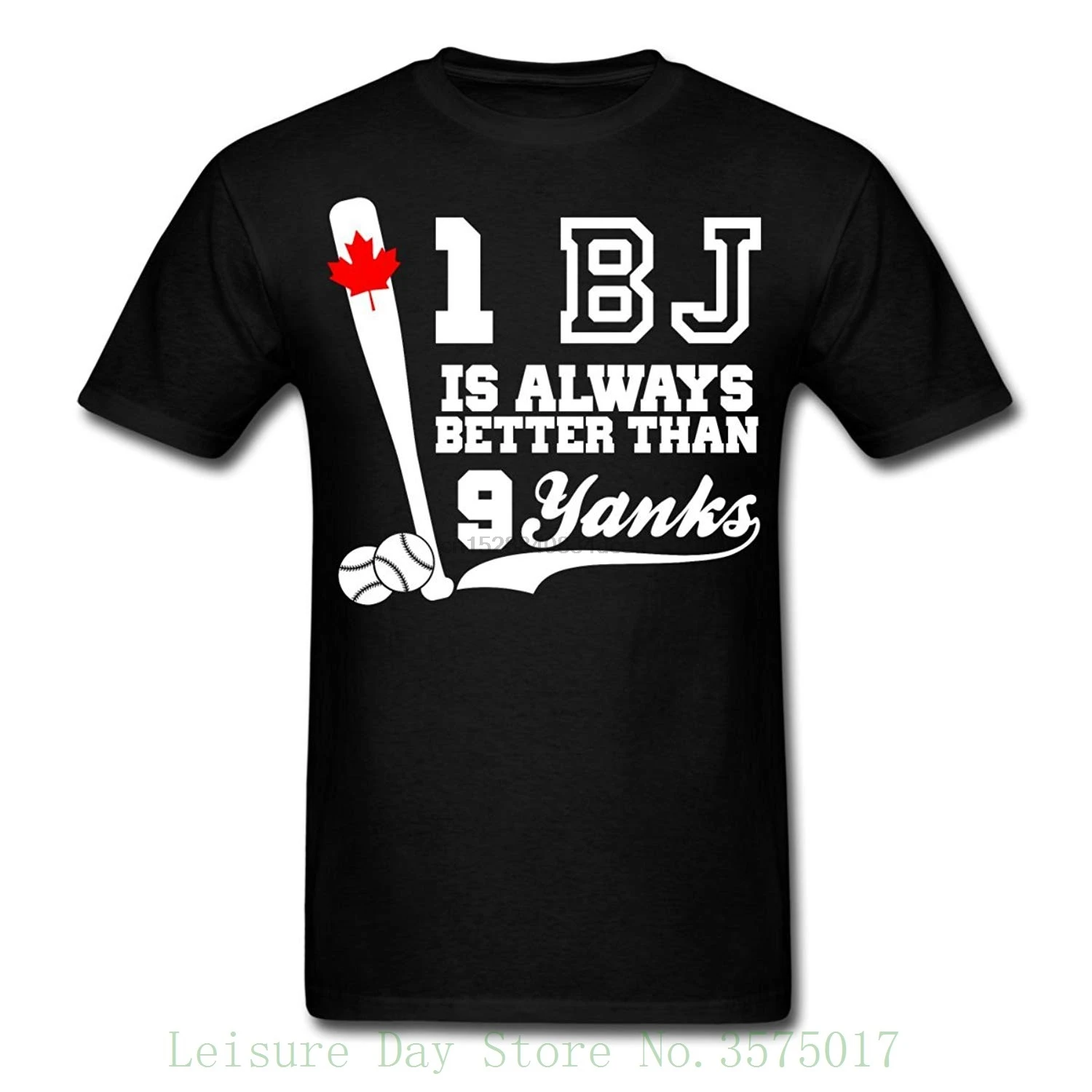Мужская футболка с принтом Baseball saing 1 Bj Is Better Than 9 Yanks модная повседневная круглым