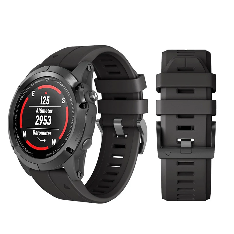 26 мм 22 мм быстросъемный силиконовый ремешок для часов EasyFit ремешок для Garmin Fenix 5X5 5X Plus 3 3HR D2 S60 MK1 Смарт-часы ремешок на запястье