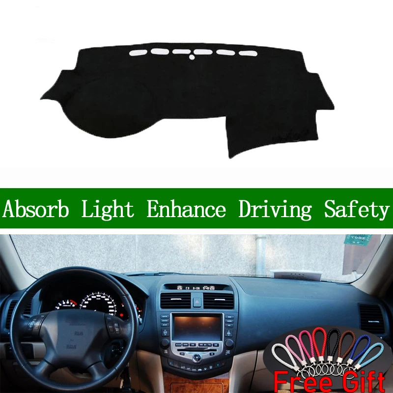For Honda Accord 2004 2005 2006 2007 Dashboard Cover Sun Shade Non slip Dash Mat Pad Carpet Car