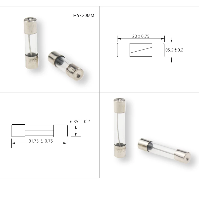 100 шт./лот комплект 5x20 мм предохранители в ассортименте Наборы DIY быстродействующие Стекло трубка быстродействующие Стекло предохранители 0.5A 1A 2A 3A 5A 8A 10A 15A 20A 30A