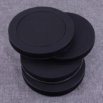 

Black 4PCS Car Door 6.5'' Speaker Insulation Ring Soundproof Cotton Bass Door Trim Sound Pad Accessories