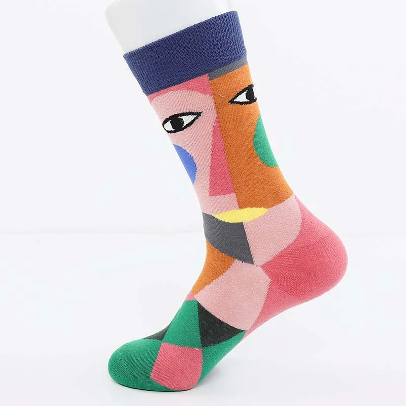 [WPLOIKJD] Креативные цветные забавные Носки с рисунком, хлопковые счастливые носки женские Харадзюку, свадебные клоцеты, авокадо - Цвет: 21