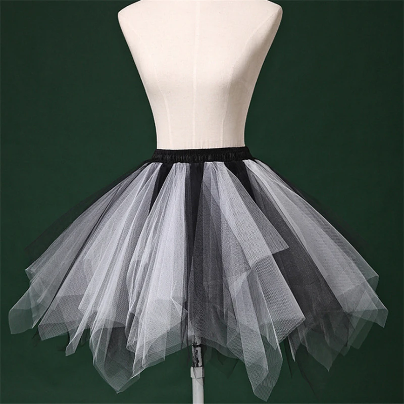 Новое поступление 17 доступных цветов короткая юбка-пачка кринолин мягкий тюль яркие цвета Enaguas для платья Нижняя юбка рокабилли