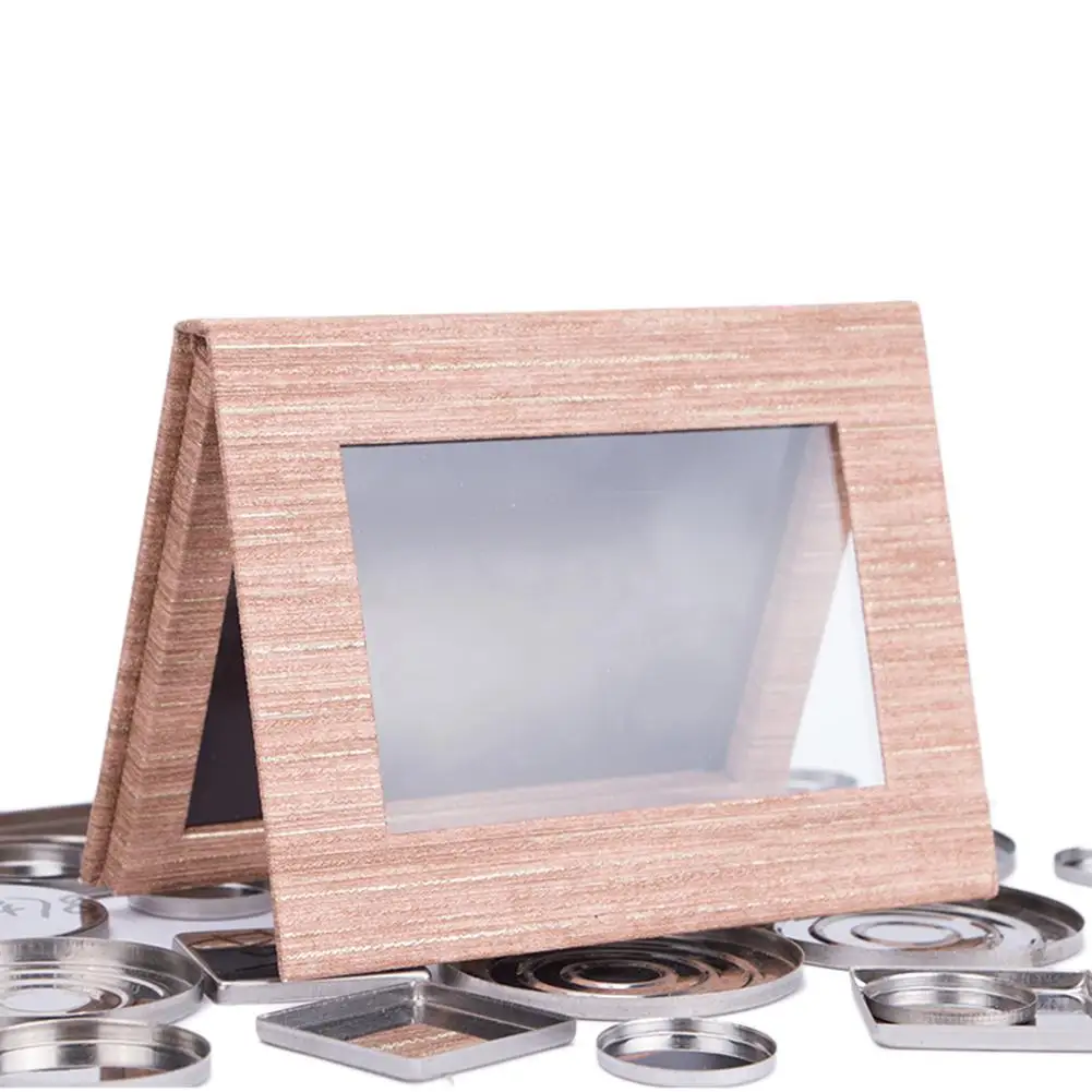 Wooden Graine Empty Eyeshadow Magnetic Palette DIY Foundation Powder Makeup Replaceable Palette Eye Shadow Tray Holder Box Case Wooden Graine Empty Eyeshadow Magnetic Palette DIY Foundation Powder Makeup Replaceable Palette Eye Shadow Tray Holder Box Case