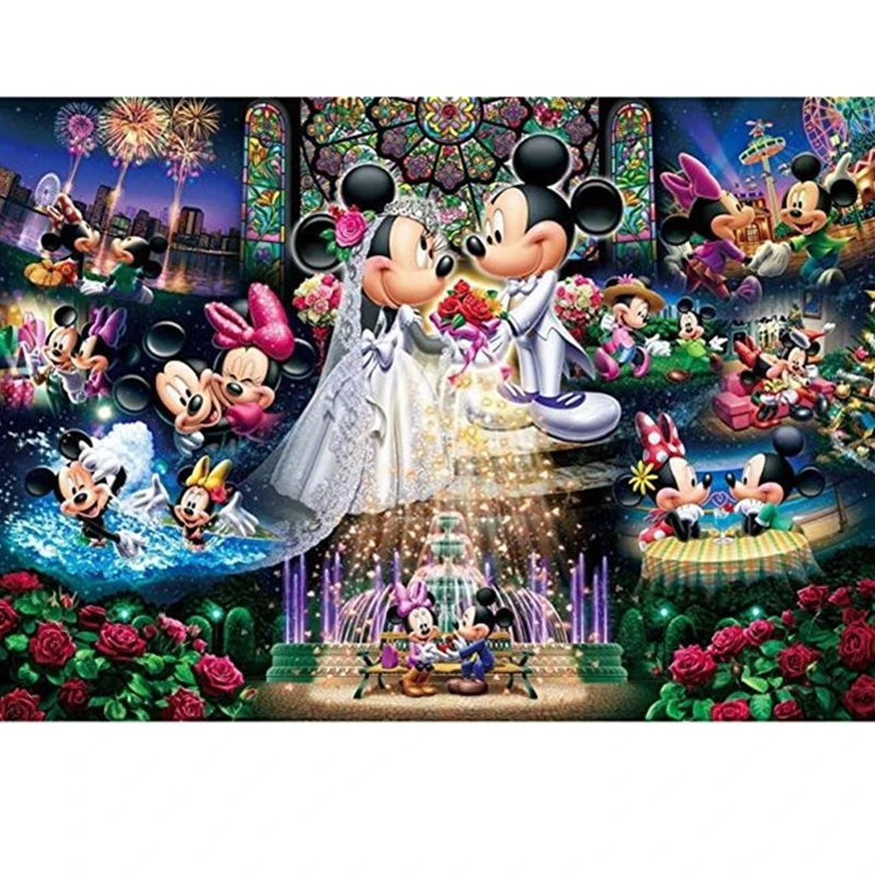 

Full 5D Diy Diamond Painting wedding animal water Square Rhinestone Diamond Paint Embroidery decor Posters,Prints,home,school