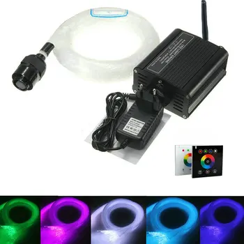 

450PCS 0.75mm(Dia.) 2M(L) PMMA Plastic optic Fiber Cable End Glow+16W RGBW wall switch touch controller Engine Star Ceiling DIY
