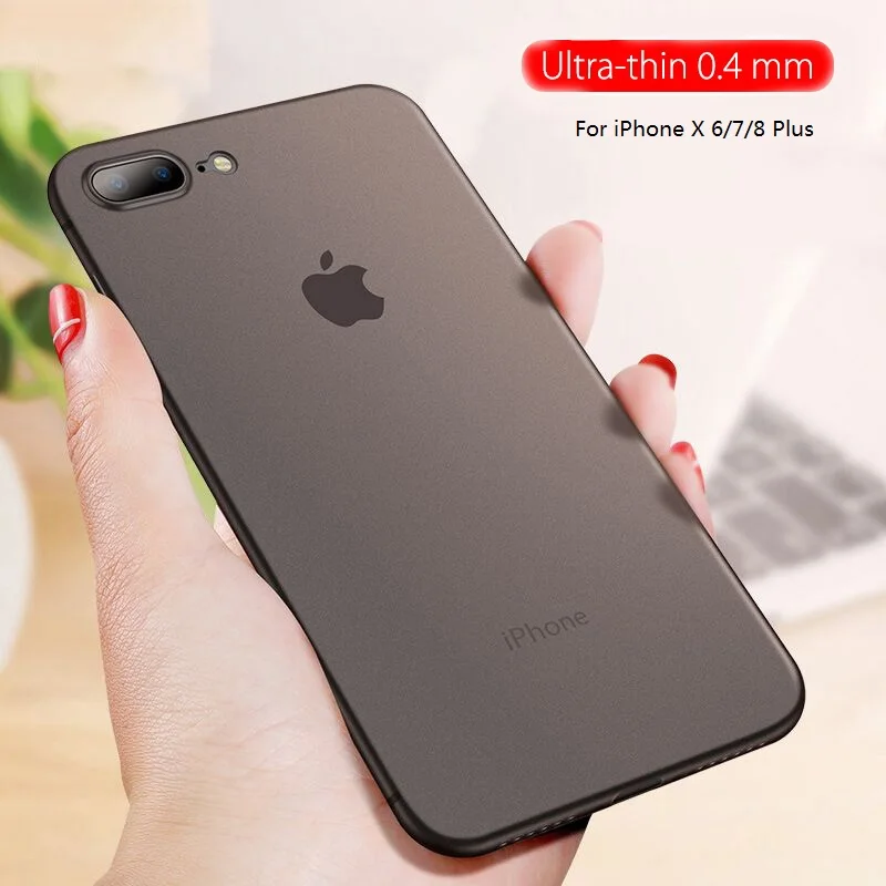 Ultra Thin Phone Case for iPhone X 7 6 8 Case Matte TPU Cover for iPhone 6 7 8 plus Soft Case cover for iPhone 7 Slim Back Case 