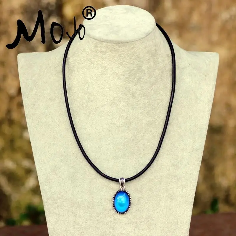 Mojo панк стиль настоящая Античная Подвеска кулон телячья кожа веревка цепочка