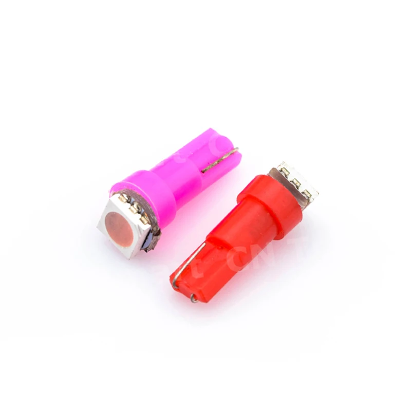 10 шт. Автомобильные светодиодные лампы W2 X 4.6d T5 5050 1 SMD Белый/кристально