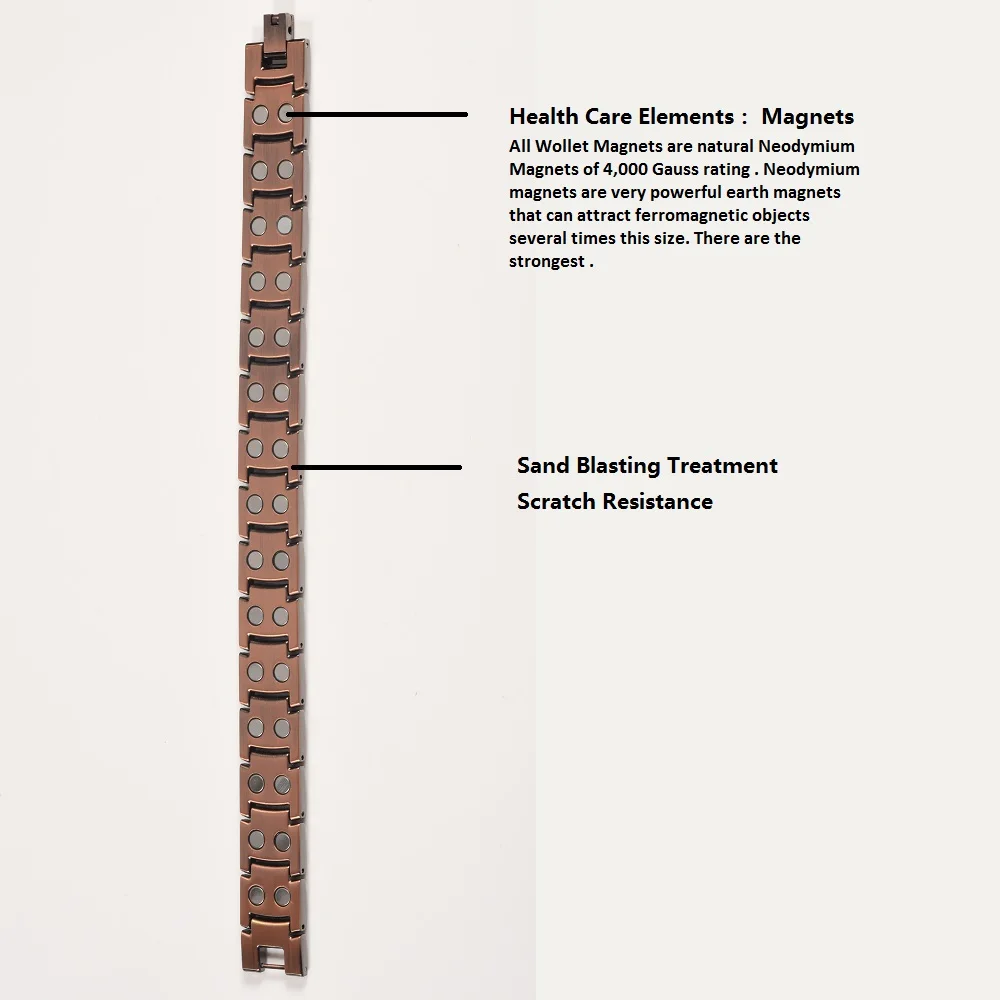Ювелирные изделия Wollet, магнитные медные браслеты для мужчин и женщин, лечебная энергия здоровья, анти артрит, облегчение боли, все магниты или 5 в 1