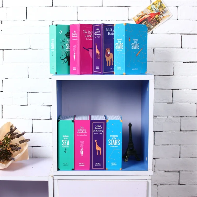 

Size S Password Hidden Book Safe Box Combination Lock Security Strongbox Steel Home Office Car Travel Money Phone Safes