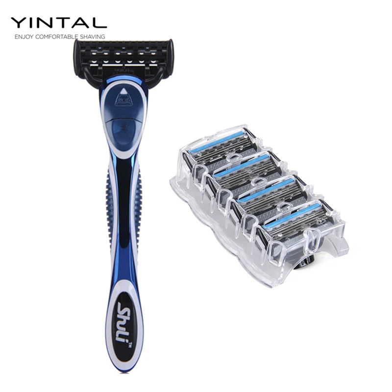 Manual Shaving Trimmer Blade Razor Men's Safety Razor 15 CM Stainless Steel Shaver Cartridge