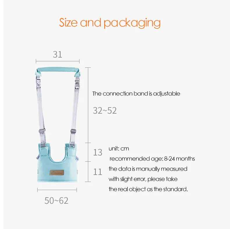 Ходунки Детские малыша Проводка Рюкзак-поводок для Для детей обучающий ходьбе Детский пояс Детские вожжи