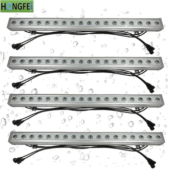

4pcs/lot 18x12w led outdoor waterproof wall washer rgbw 4in1 led 4/8ch dmx512 control waterproof dyeing lamp
