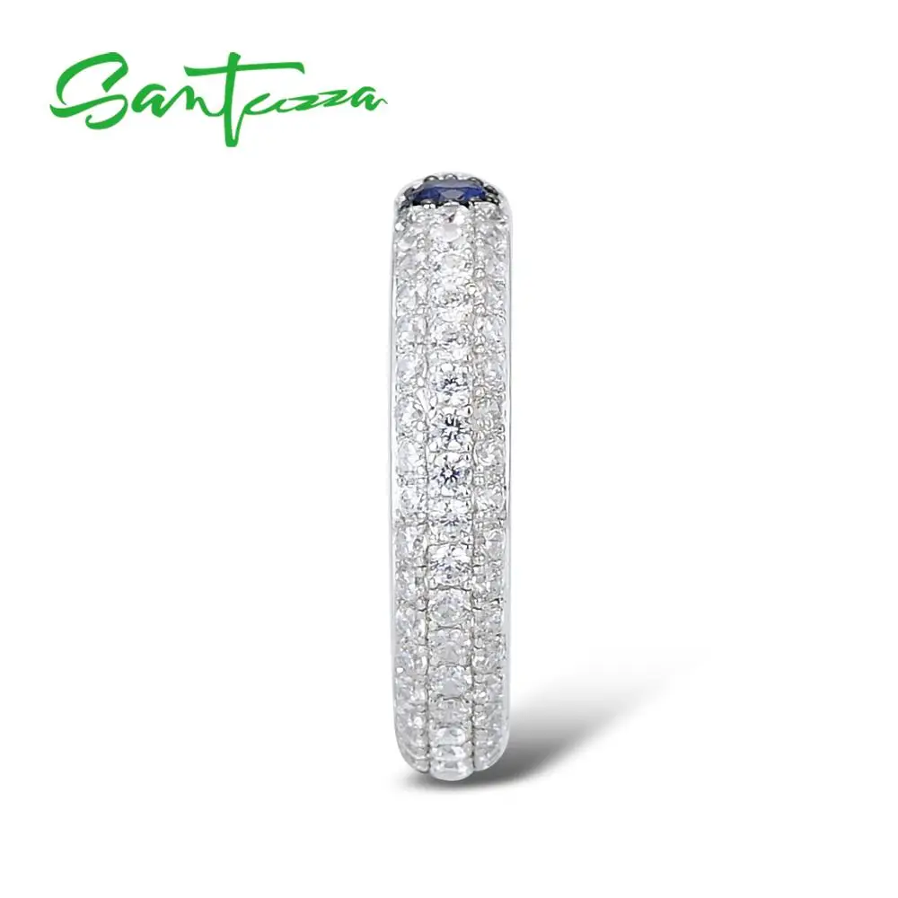 SANTUZZA, серебряное кольцо для женщин, обручальное, обручальное, многоцветные, драгоценные камни, кольца вечности, чистое 925 пробы, серебряное, модное ювелирное изделие