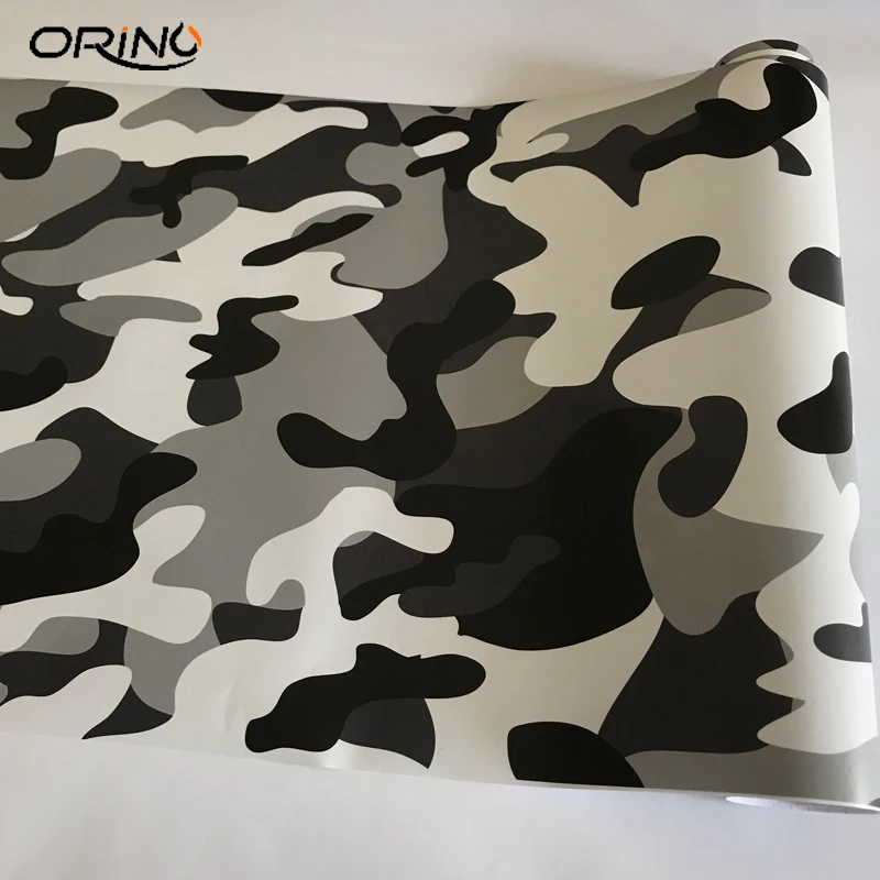 Black White Vinyl Film Wrap-1