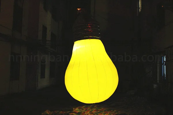 

Free shipping 3m hanging giant inflatable bulb light for sale