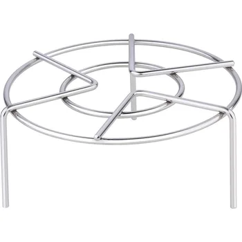 

Pressure Cooker Trivet Pot Pan Cooking Stand Food Vegetable Crab Tall Wire Heavy Duty Stainless Steel Steaming Rack Cookware