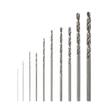 

OOTDTY 10Pcs HSS High Speed White Steel Twist Drill Bit Set For Rotary Tool New