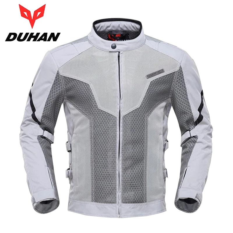 DUHAN Summer Motocross Off-Road Dirt Bike Street Racing Clothes Men Breathable Mesh Cloth Motorcycle Touring Racing Jacket Coat