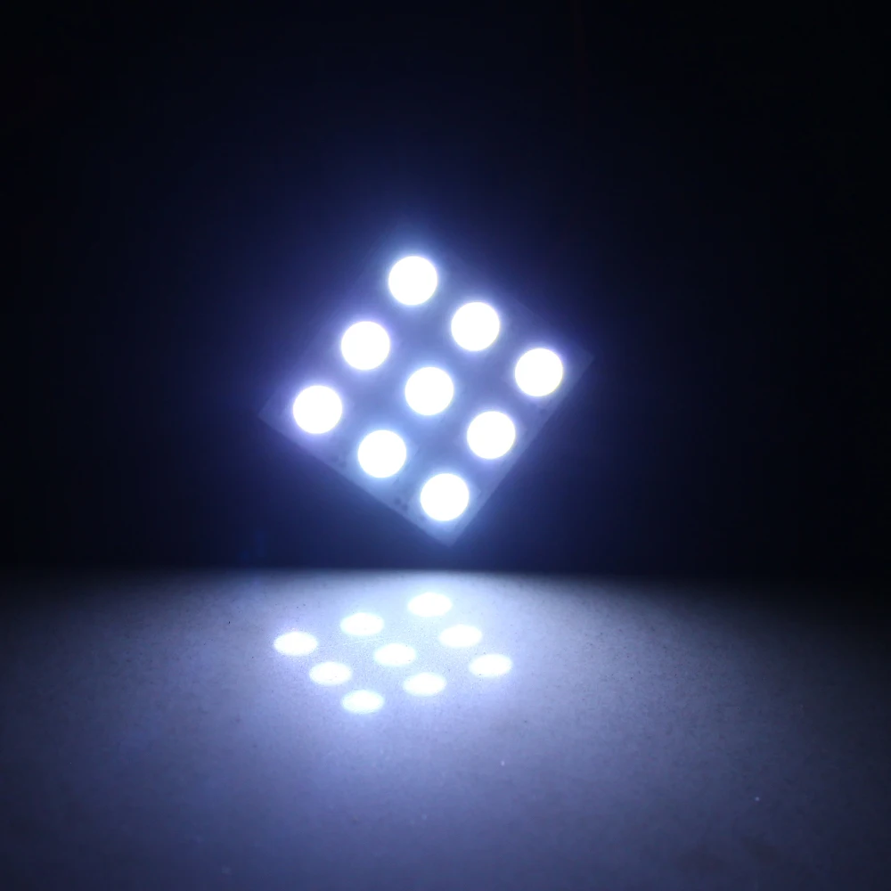4 шт. T10 9 SMD5050 светодиодный Панель автомобиля электролампочка для внутренних