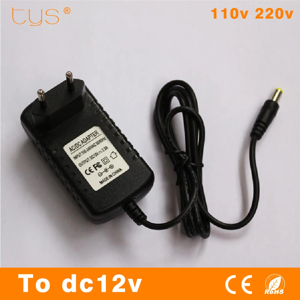 

Power Adapter Led strip AC 110V-240V to DC 12v 2A For 3528 5050 5630 LED Strip light Power supply Transformer Adapter EU Plug