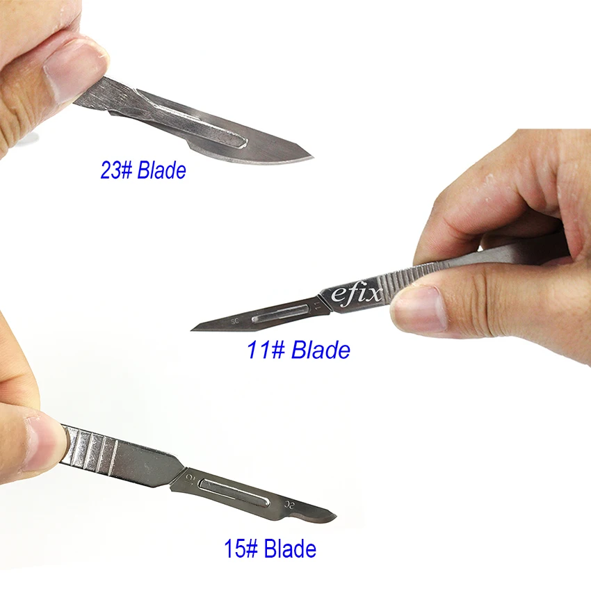 1 Set 10 pc 10#-24# Carbon Steel Surgical Scalpel Blades+ 1pc 4# Handle Scalpel DIY Cutting Tool PCB Repair Knife